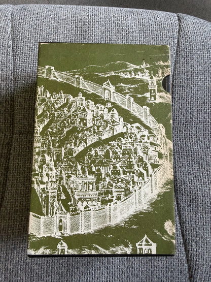 Steven Runciman – A History of the Crusades Vols. 1–3. Complete Peregrine Books 1965 edition. Original Penguin slipcase. Peregrine Books