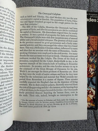 Steven Runciman – A History of the Crusades Vols. 1–3. Complete Peregrine Books 1965 edition. Original Penguin slipcase. Peregrine Books