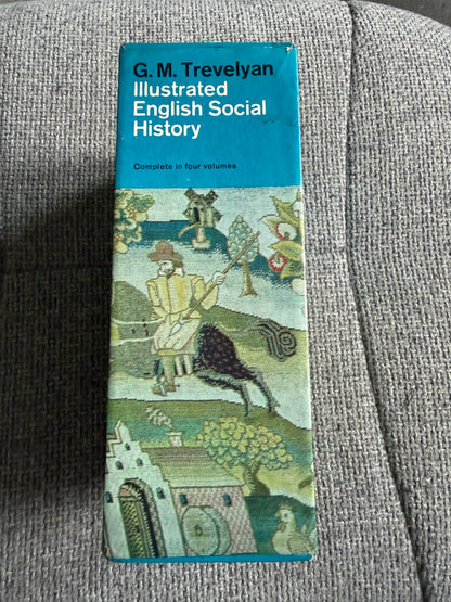 1964 Illustrated English Social History x 4 volumes in original slipcase - G. M. Trevelyan (Pelican Books)