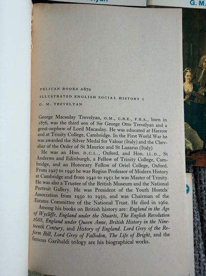 1964 Illustrated English Social History x 4 volumes in original slipcase - G. M. Trevelyan (Pelican Books)