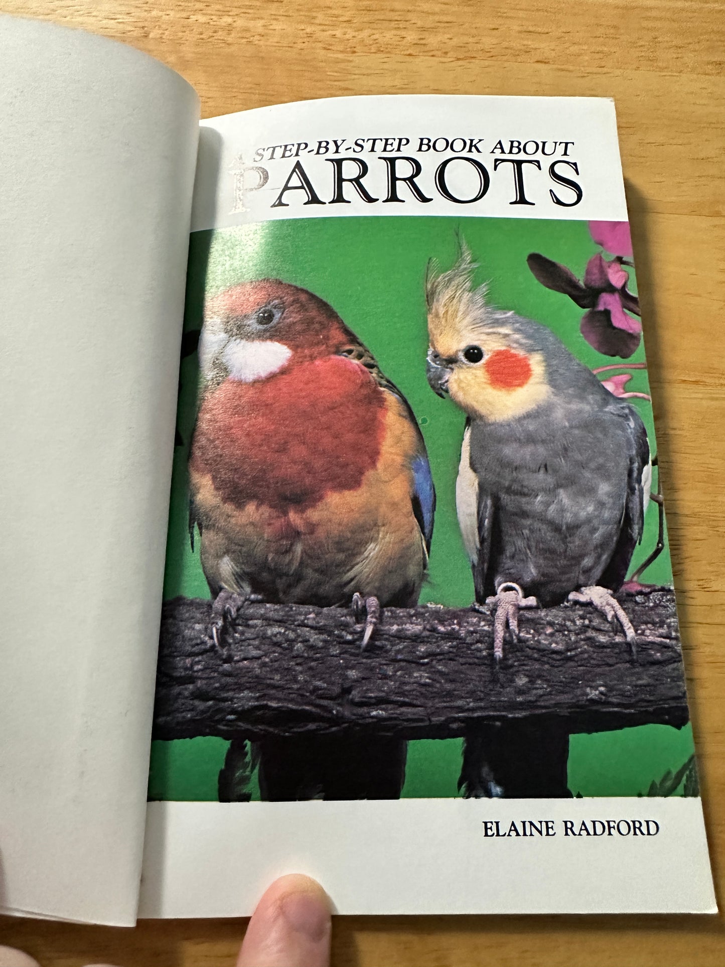 1988*1st* A Step By Step Book About Parrots - Elaine Radford(T. F. H. Publications)