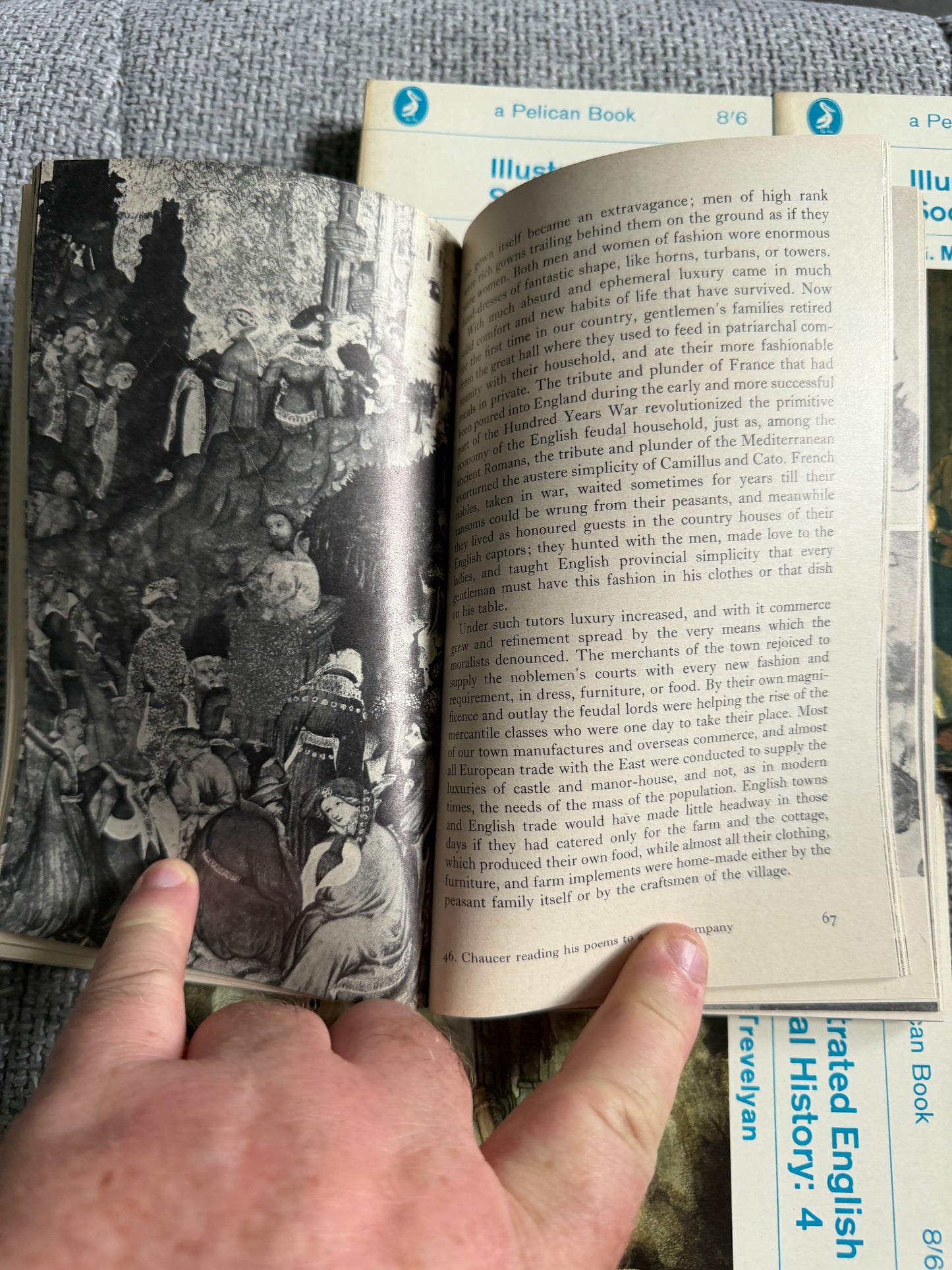 1964 Illustrated English Social History x 4 volumes in original slipcase - G. M. Trevelyan (Pelican Books)