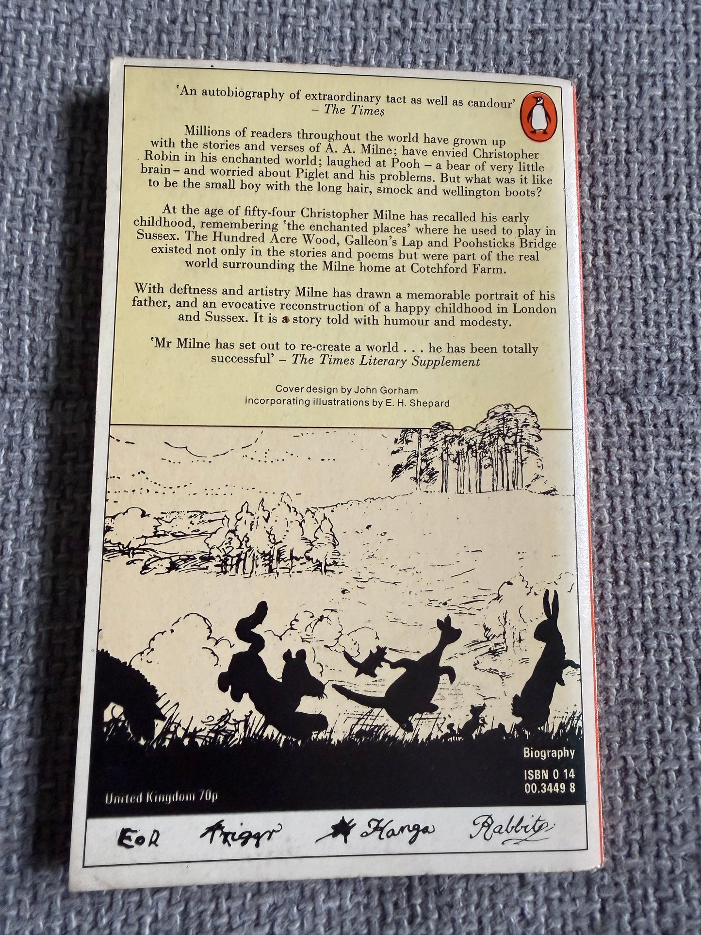 1976 The Enchanted Places - Christopher Milne aka Billy Moon (Penguin Books)