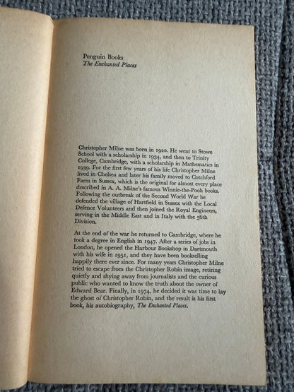 1976 The Enchanted Places - Christopher Milne aka Billy Moon (Penguin Books)