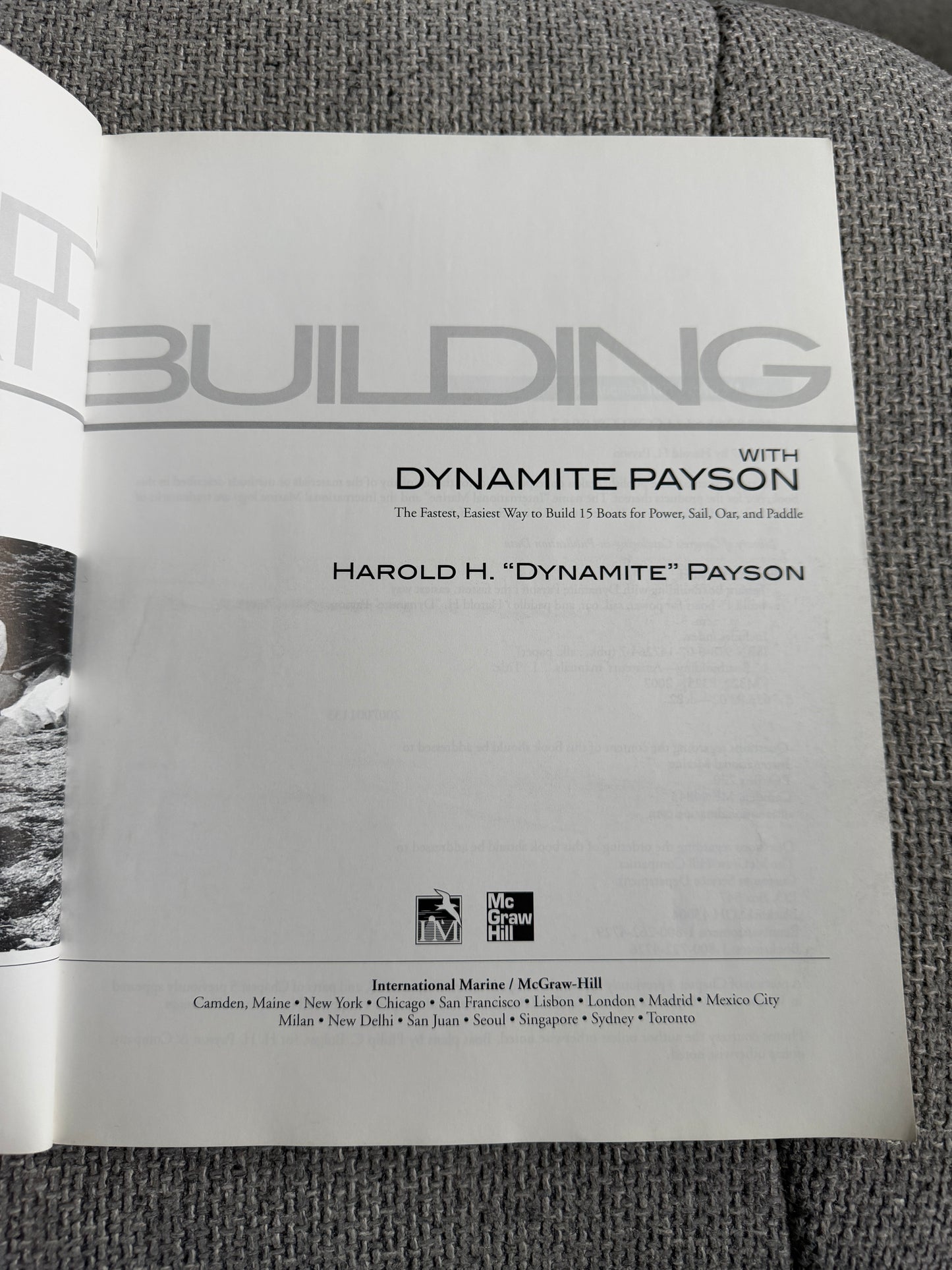 2007*1st* Instant Boatbuilding With Dynamite Payson - Harold “Dynamite” Payson (McGraw-Hill)