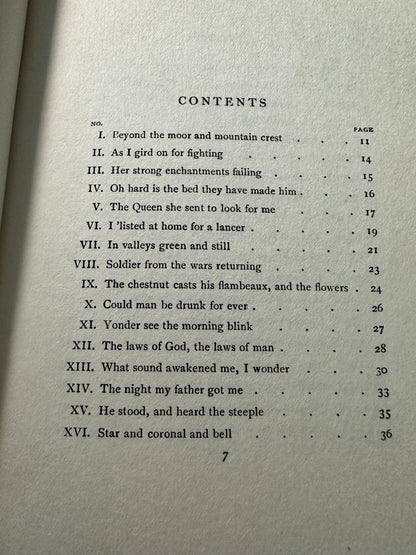 1922*1st* Last Poems - A. E. Housman(Grant Richards)