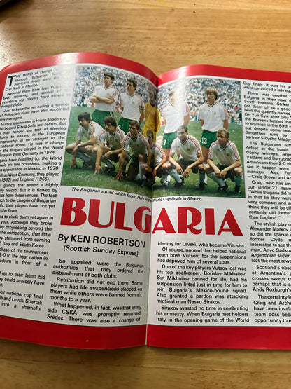 1986 Scotland vs Bulgaria Football Programme 0-0