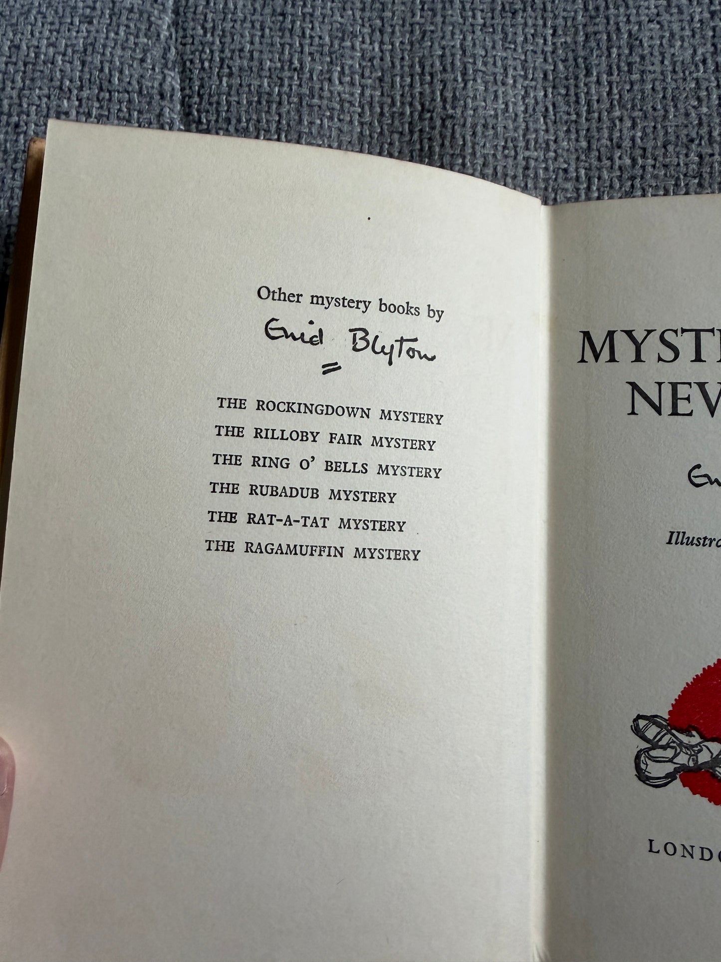 1961*1st* The Mystery That Never Was - Enid Blyton (Gilbert Dunlop illust) Collins