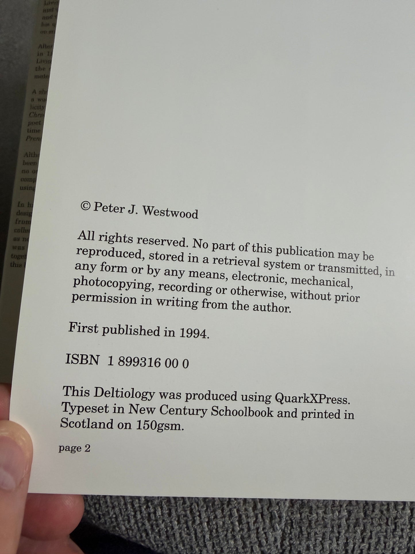1994*1st* The Deltiology Of Robert Burns - Peter J. Westwood (Creedon Publications)
