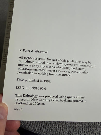 1994*1st* The Deltiology Of Robert Burns - Peter J. Westwood (Creedon Publications)