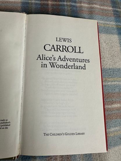 2003 Alice’s Adventures In Wonderland - Lewis Carroll(Golden Library edition) no images