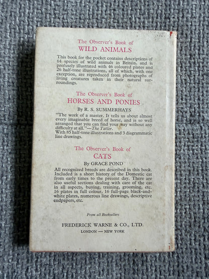 1969 The Observer’s Book Of Dogs - S. M. Lampson (Frederick Warne & Co Ltd)