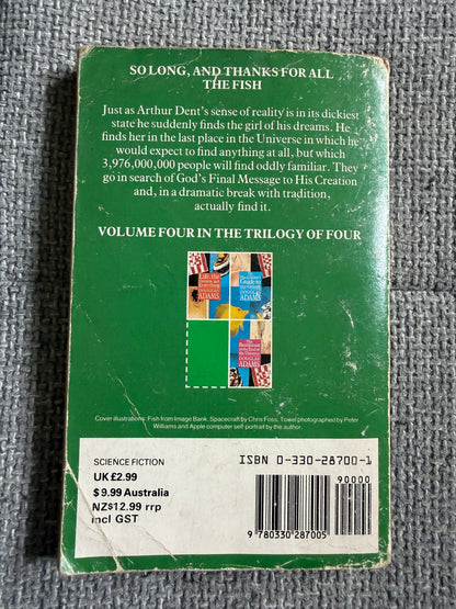 1985 So Long, & Thanks For All The Fish - Douglas Adams (Pan Books)