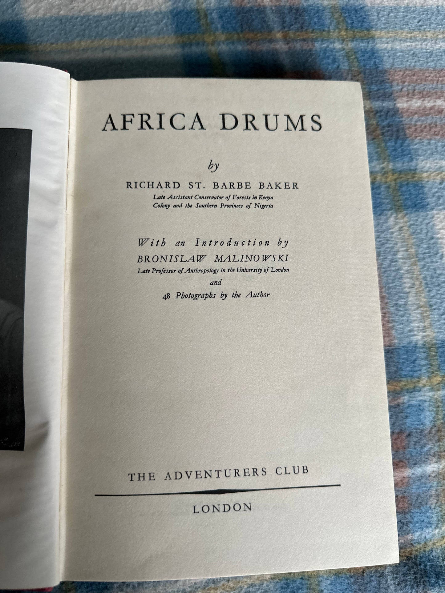 1942 Africa Drums - Richard St.Barbe Baker (The Adventurers Club)