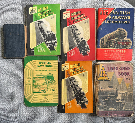 1940-52 Collection of 6 Railway booklets for Train Spotters all used in various conditions most published by Ian Allan