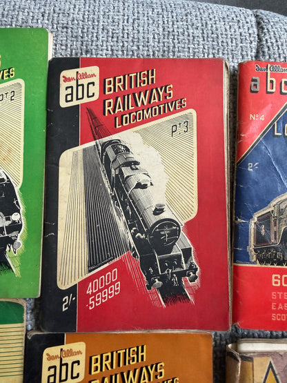 1940-52 Collection of 6 Railway booklets for Train Spotters all used in various conditions most published by Ian Allan