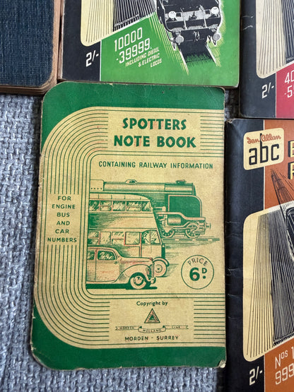 1940-52 Collection of 6 Railway booklets for Train Spotters all used in various conditions most published by Ian Allan