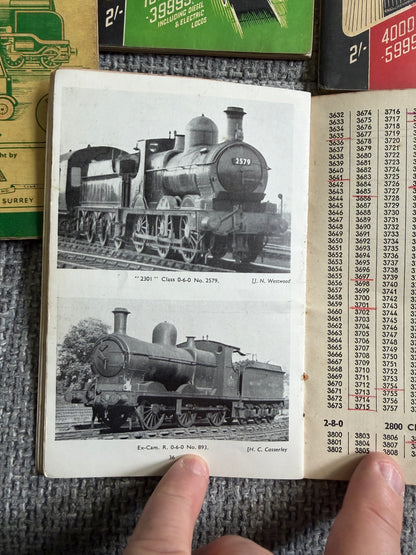 1940-52 Collection of 6 Railway booklets for Train Spotters all used in various conditions most published by Ian Allan