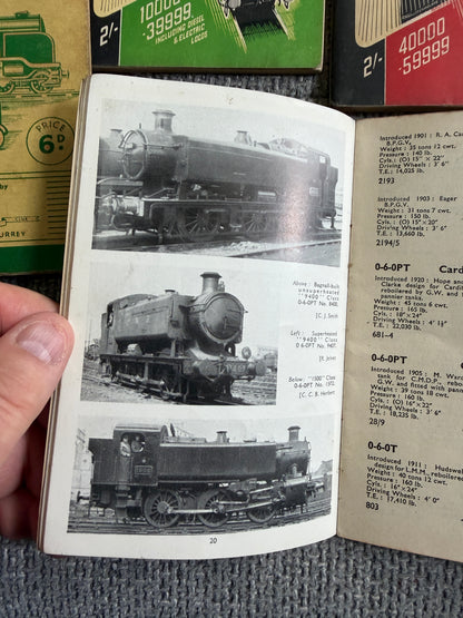 1940-52 Collection of 6 Railway booklets for Train Spotters all used in various conditions most published by Ian Allan