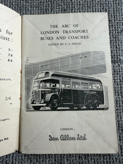 1950-52 ABC London Transport Buses & Coaches - E. J. Smith (Ian Allan Books)