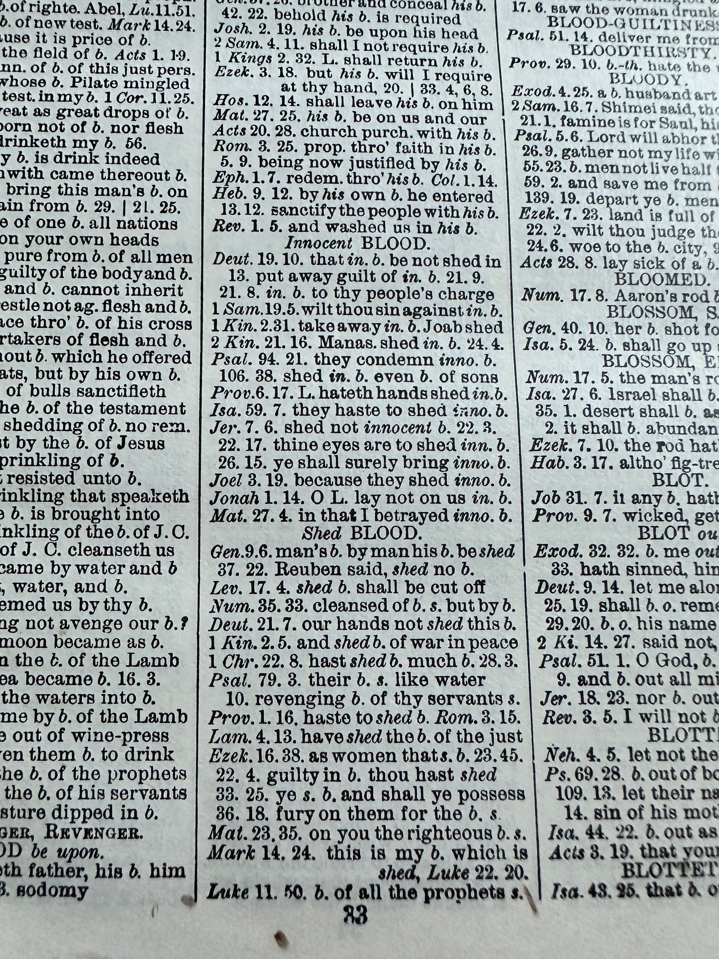 1940 Cruden’s Concordance A Convenient Manual For The Study Of The Holy Scriptures - Pickering & Inglis Ltd Publishing