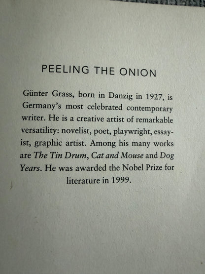 2008 Peeling The Onion - Günter Grass (Translated From German Michael Henry Heim) Vintage Books