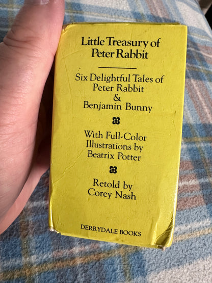 1985 Little Treasury Of Peter Rabbit - Beatrix Potter retold by Corey Nash(Derrydale Books) miniature