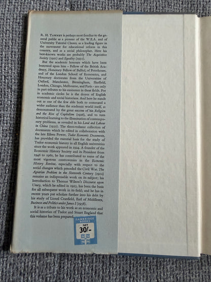 1961*1st* Essays In The Economic & Social History Of Tudor & Stuart England - F. J. Fisher (Cambridge University Press