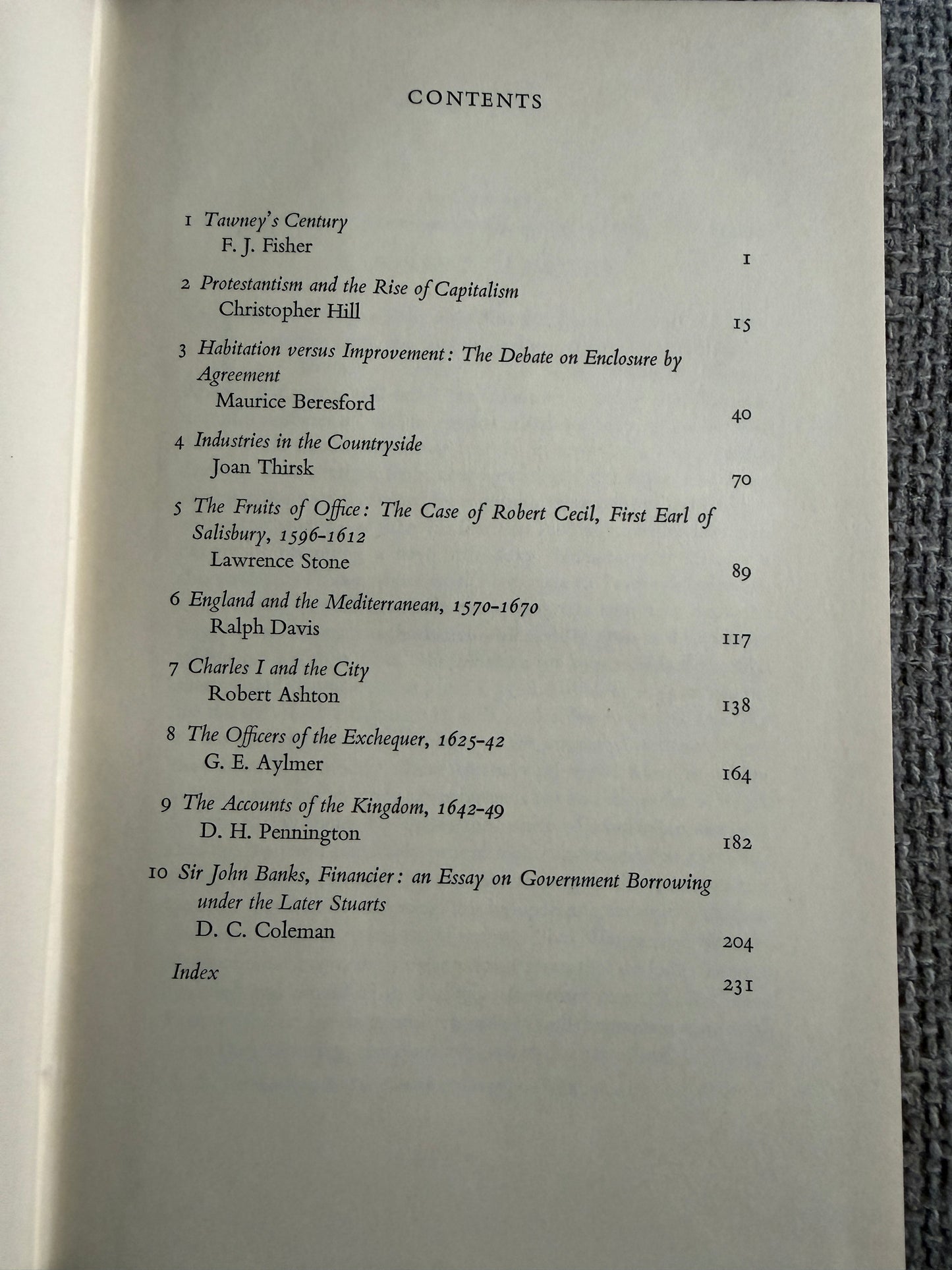 1961*1st* Essays In The Economic & Social History Of Tudor & Stuart England - F. J. Fisher (Cambridge University Press