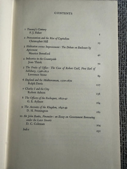 1961*1st* Essays In The Economic & Social History Of Tudor & Stuart England - F. J. Fisher (Cambridge University Press