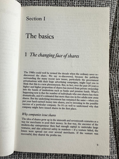 1988 How To Buy, Sell & Own Shares - Consumers Association Which Books(Hodder & Stoughton)