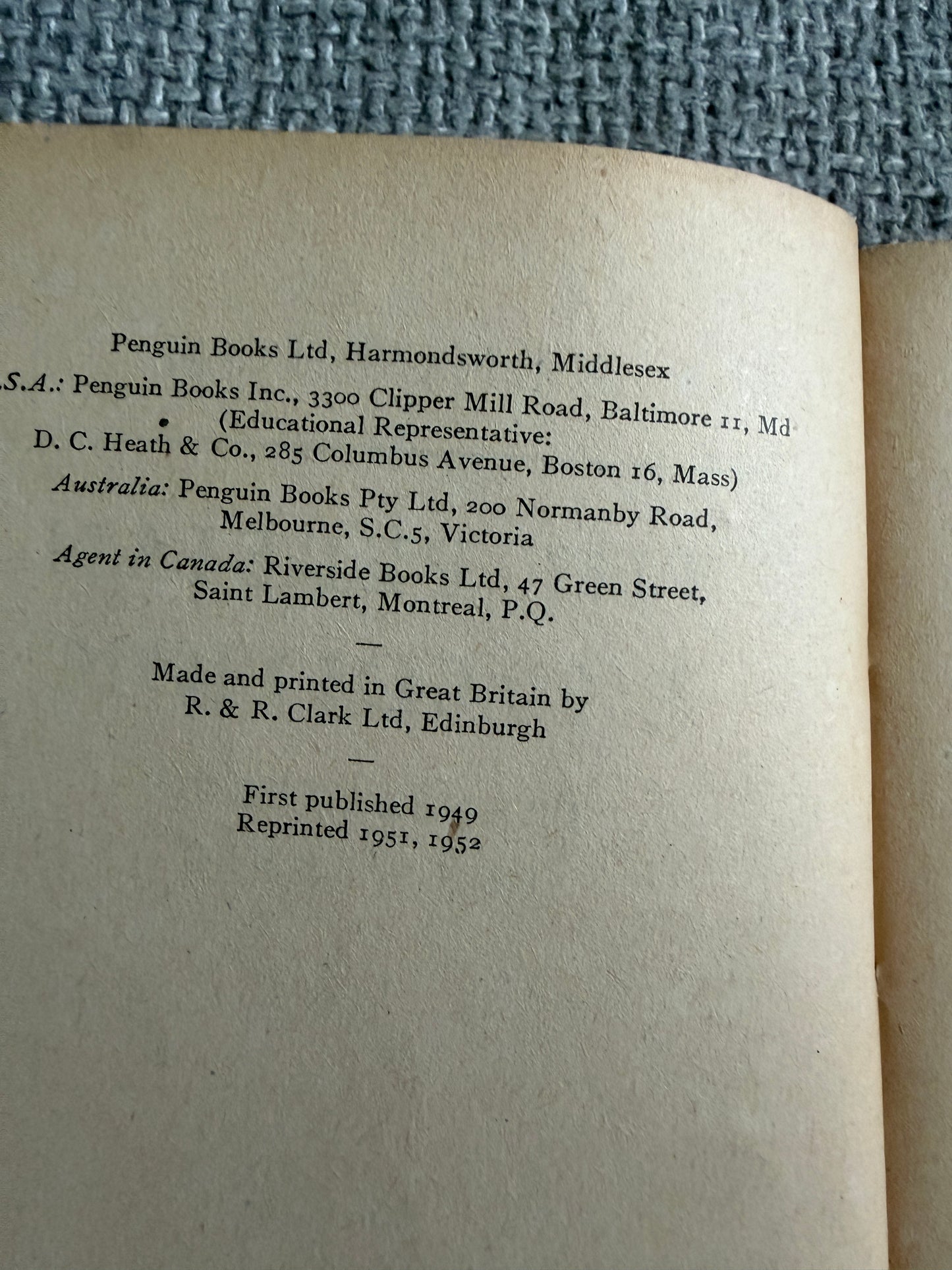 1952 Xenophon The Persian Expedition - Rex Warner (Penguin Classics)