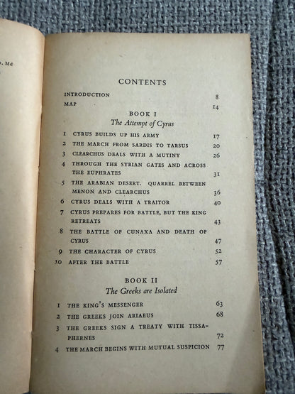 1952 Xenophon The Persian Expedition - Rex Warner (Penguin Classics)