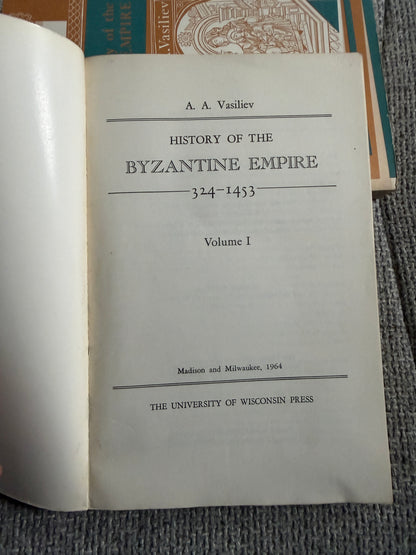 1964 History Of The Byzantine Empire (2volumes) A. A. Vasiliev (University of Wisconsin Press)