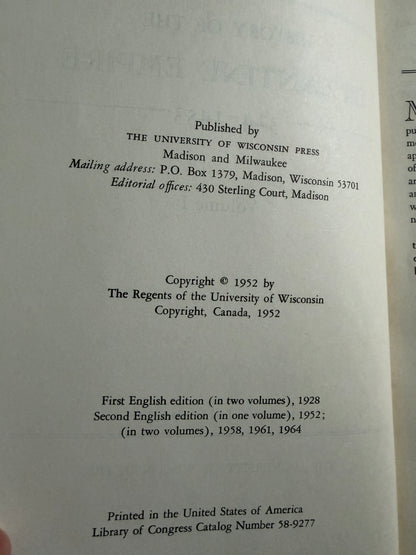 1964 History Of The Byzantine Empire (2volumes) A. A. Vasiliev (University of Wisconsin Press)