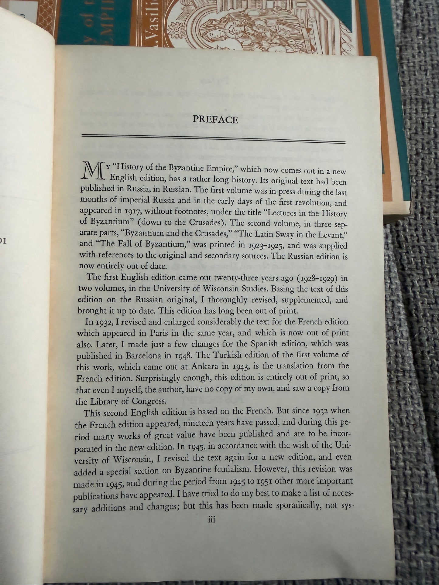 1964 History Of The Byzantine Empire (2volumes) A. A. Vasiliev (University of Wisconsin Press)
