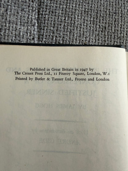 1947 The Private Memoirs & Confessions Of A Justified Sinner - James Hogg (The Cresset Press)
