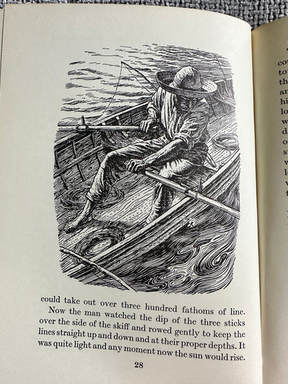 1968 The Old Man & The Sea - Ernest Hemingway (Book Club Special Edition)(Illustration C. F. Tunnicliffe & Raymond Sheppard)