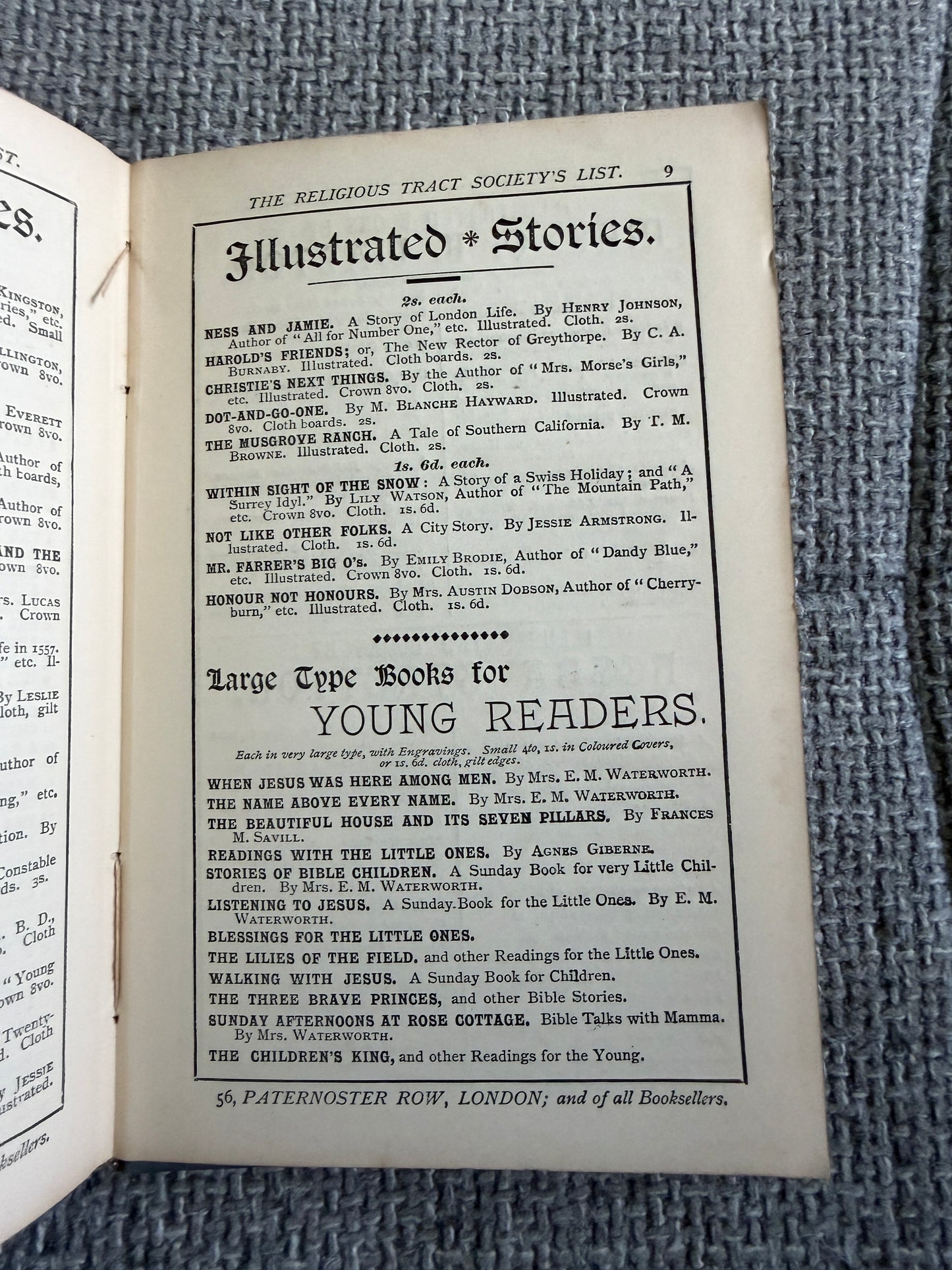 1892 Nobody Never Told Me, Sir’ - Edith Harvey Brooks (Religious Tract Society)