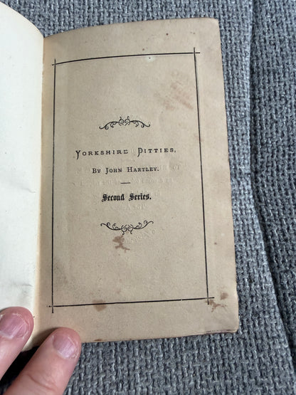1898 Yorkshire Ditties (Second Series) John Hartley (William Nicholson & Sons)
