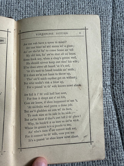 1898 Yorkshire Ditties (Second Series) John Hartley (William Nicholson & Sons)