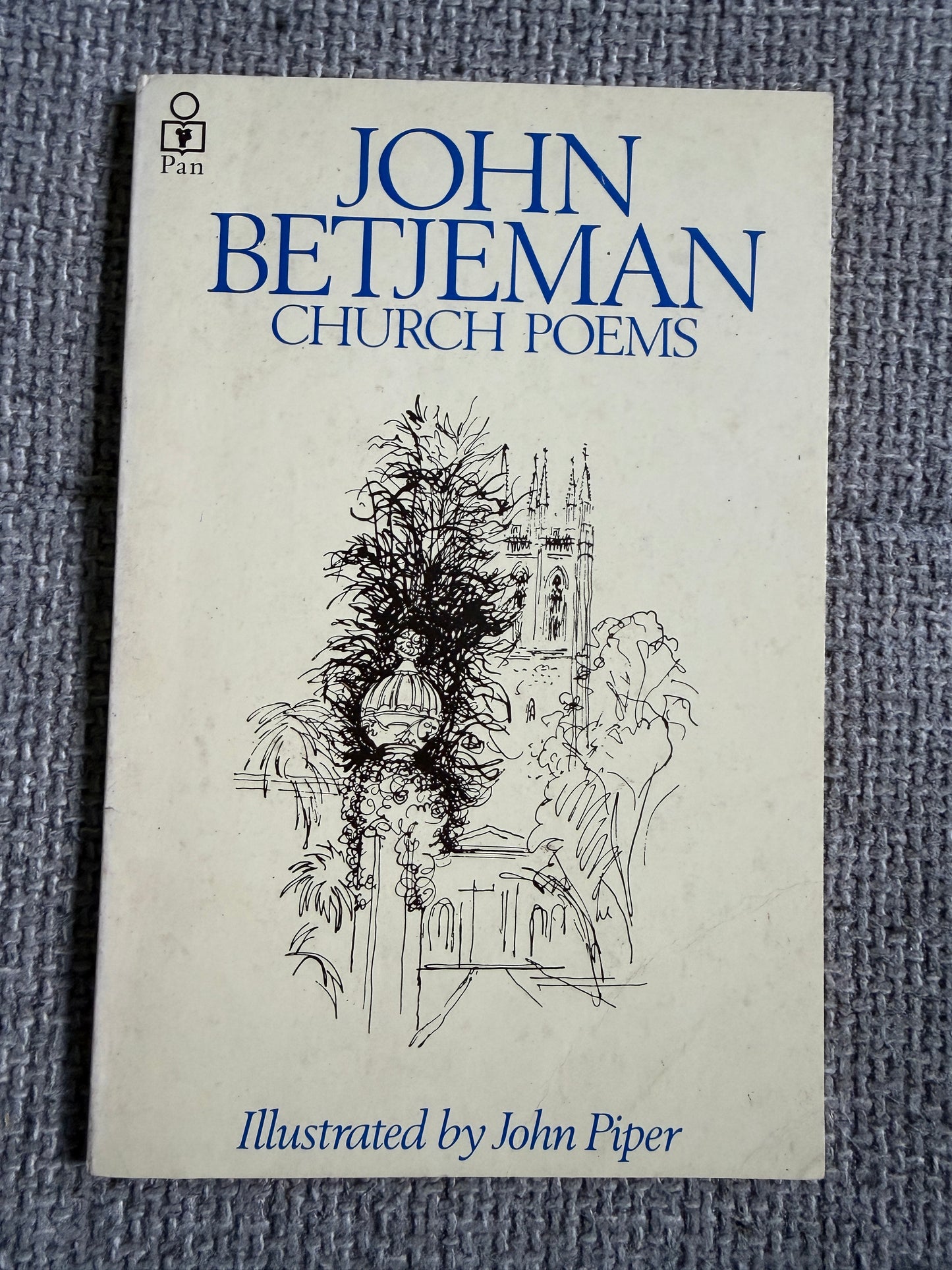 1982 Church Poems - John Betjeman (John Piper illust) Pan Books