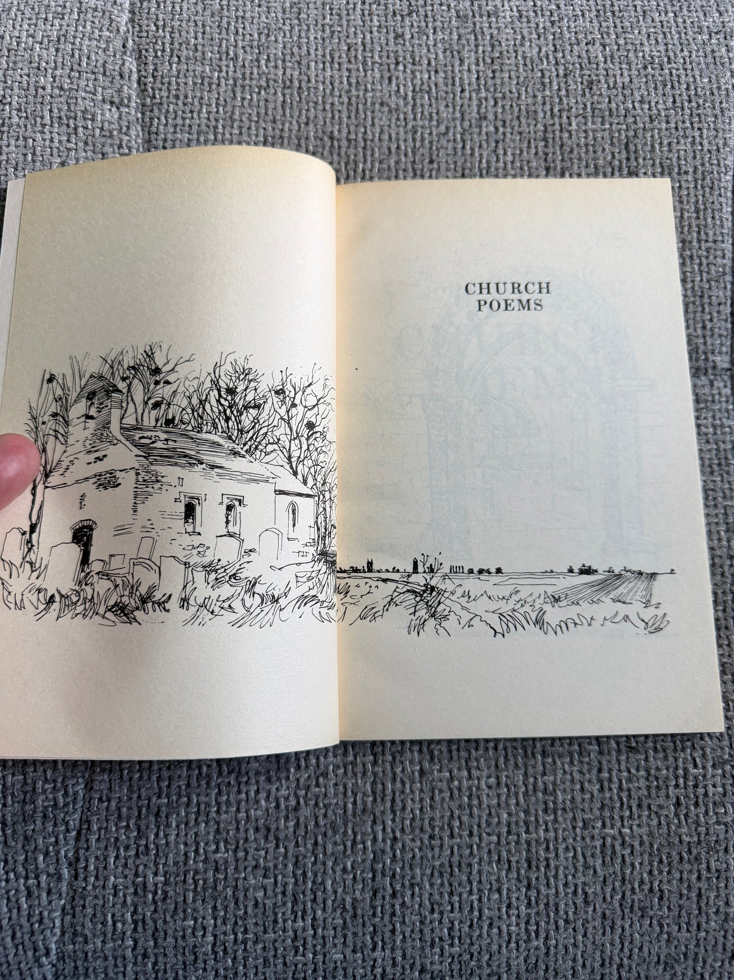1982 Church Poems - John Betjeman (John Piper illust) Pan Books