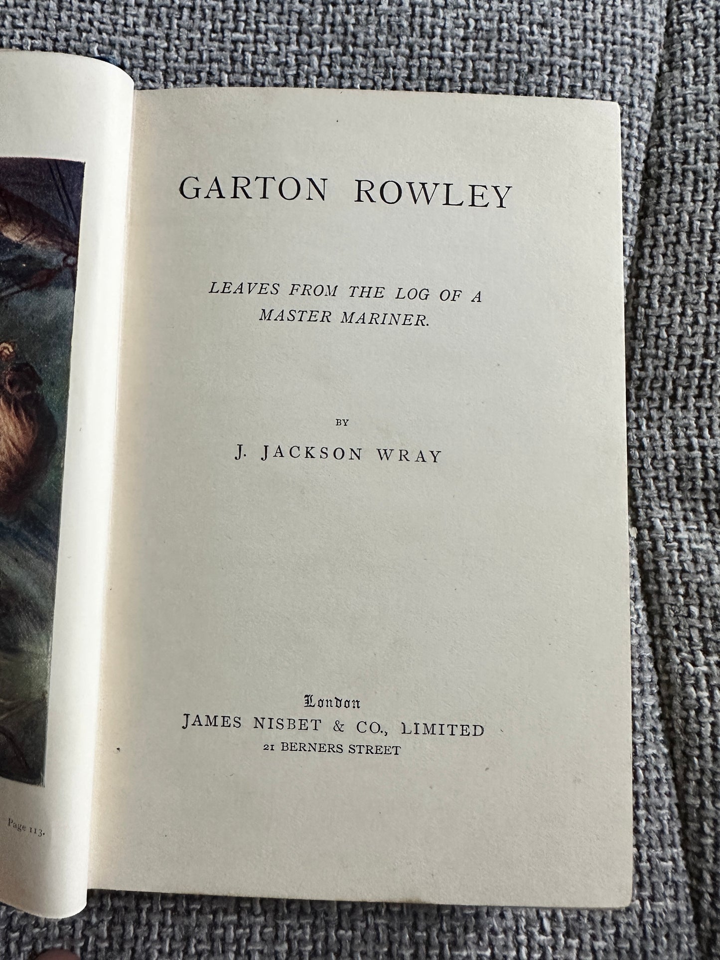 1912*1st* Garton Rowley - Jackson Wray(James Nisbet & Co Ltd)