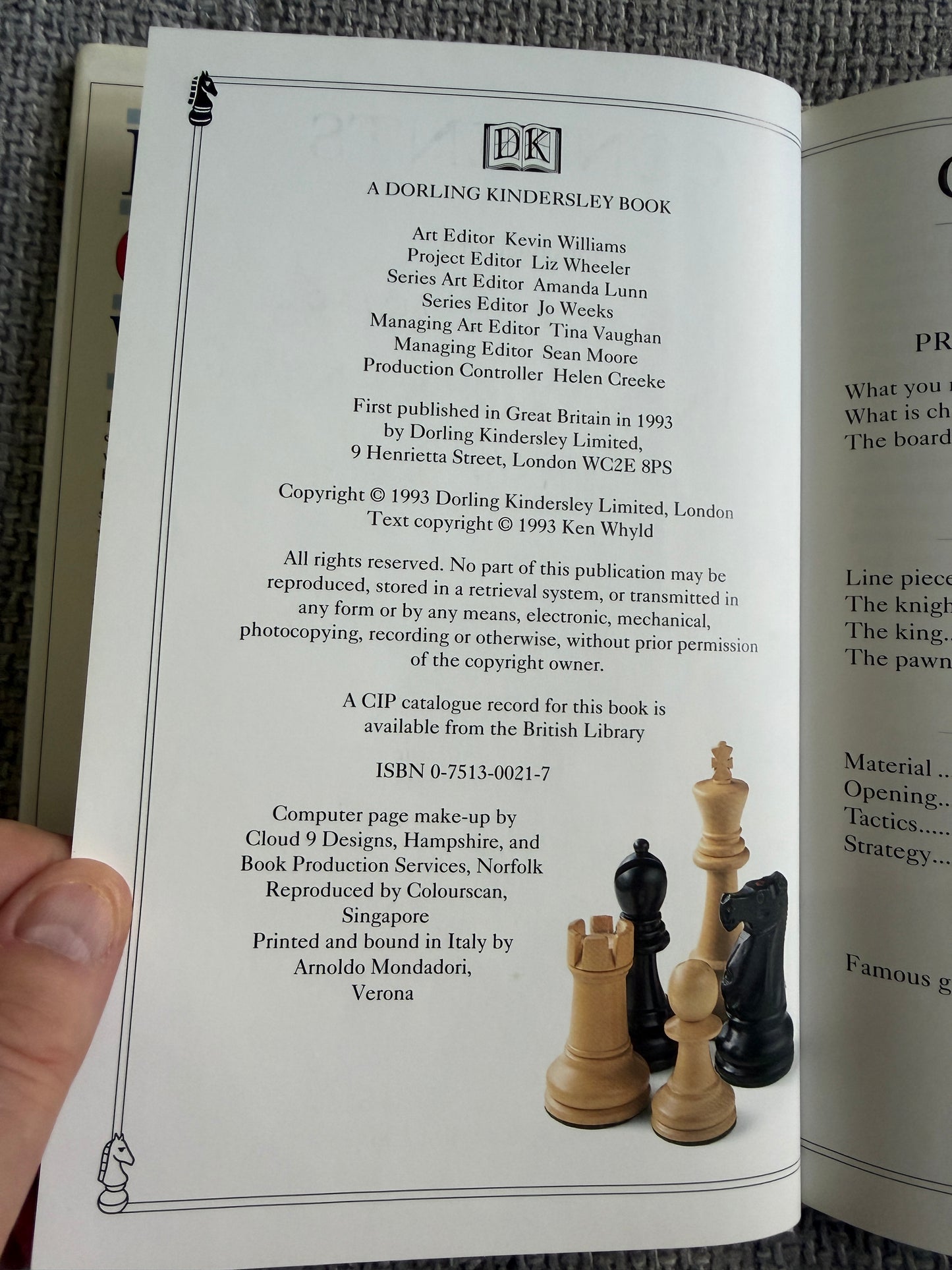 1993 Learn Chess In A Weekend - Ken Whyld (Dorling Kindersley)