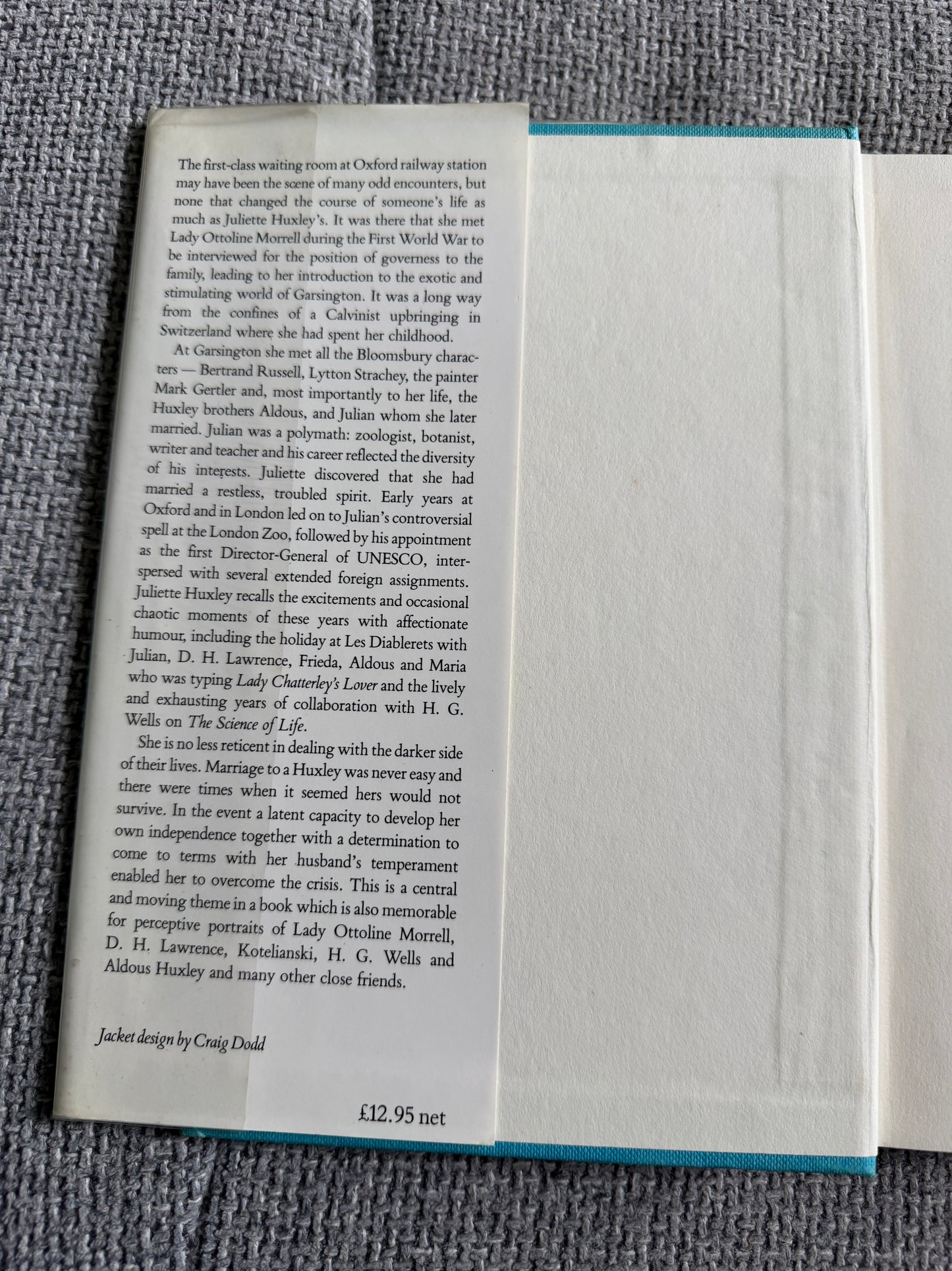 1986*1st* Leaves Of The Tulip Tree - Juliette Huxley (John Murray)
