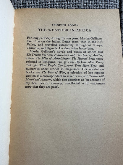 1979*1st* The Weather In Africa - Martha Gellhorn(Penguin)