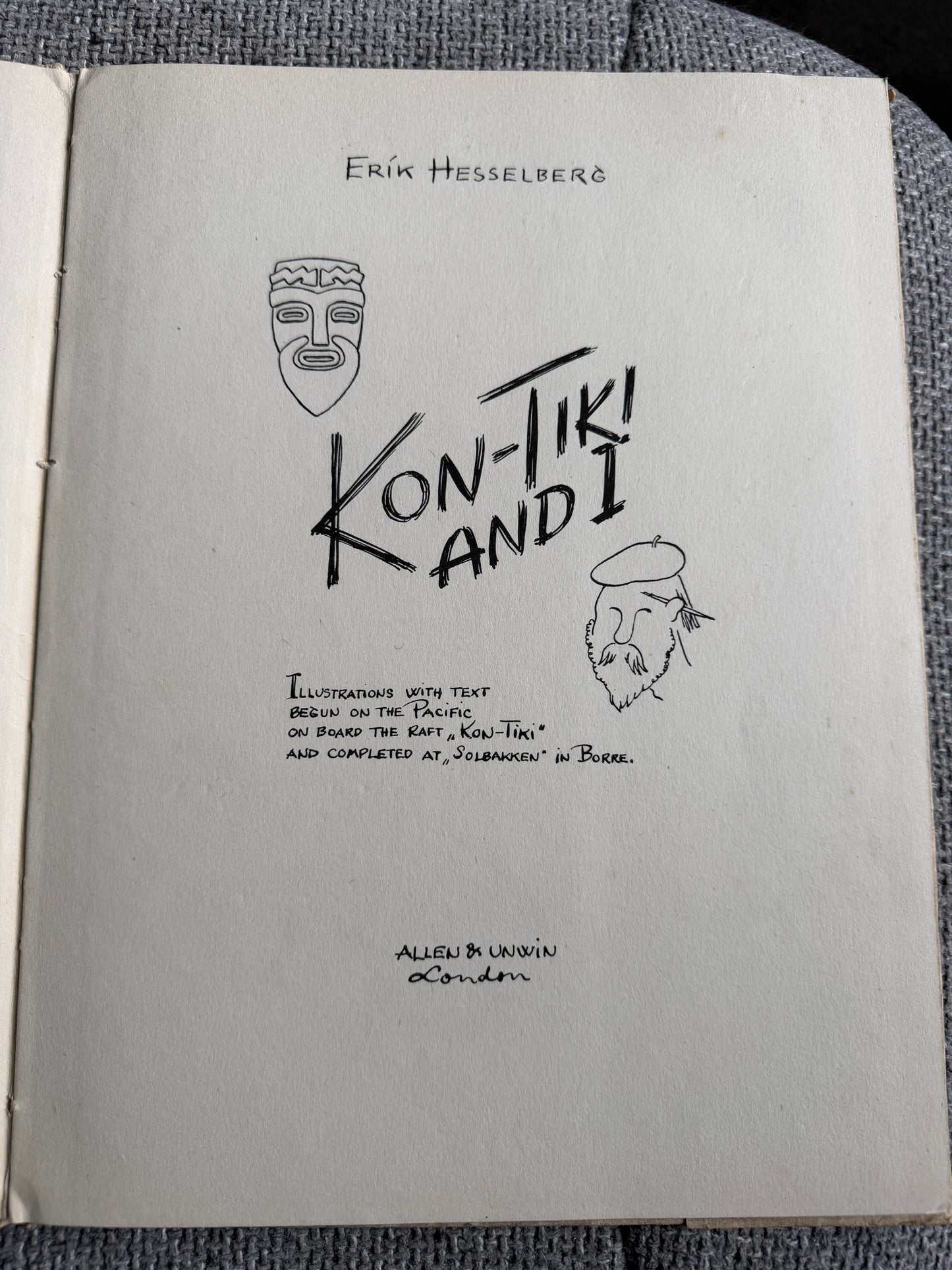 1952 Kon-Tiki & I - Erik Hesselberğ (Allen & Unwin)