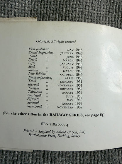 1967 The Three Railway Engines (No1) The Rev W. Awdry (C. Reginald Dalby illust) Kaye & Ward Ltd