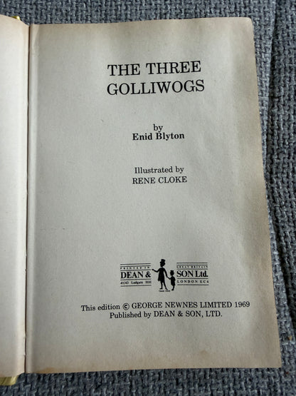 1969 The Three Golliwogs - Enid Blyton (Rene Cloke illustration) Dean & Son
